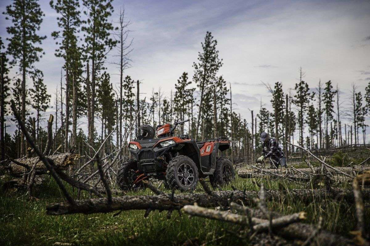 1000 XP Polaris Sportsman Drwal z piła powalone drzewa Quad koloru miedzianego