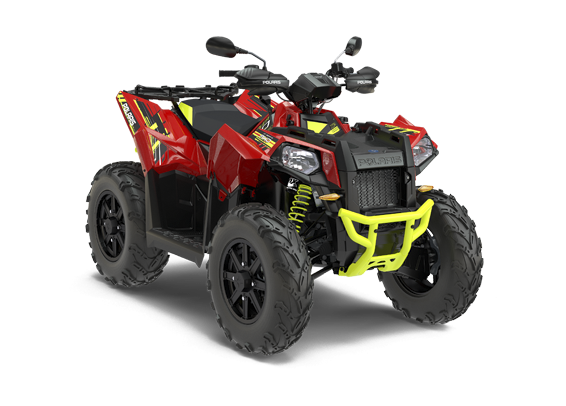 Polaris Scrambler 1000 XP Quad Polaris koloru czerwonego osłony rąk felgi aluminiowe Scrambler 1000 XP korbanek