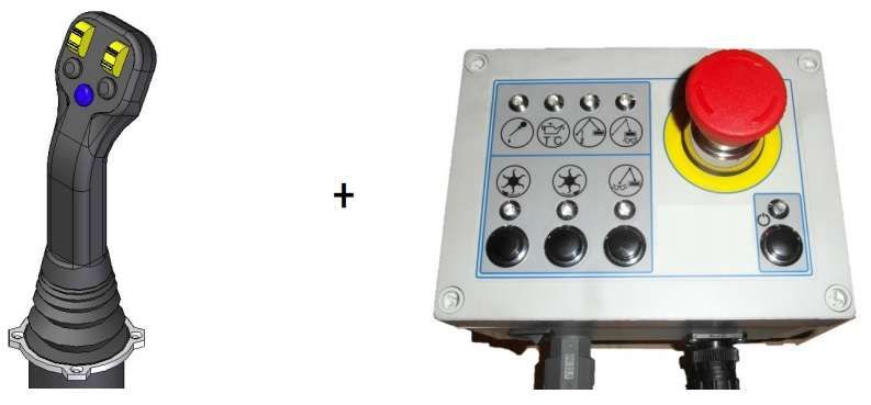 JOYSTICK  ELEKTRYCZNO-PROPORCJONALNY  STERUJĄCY DO KOSIARKI CAMEL