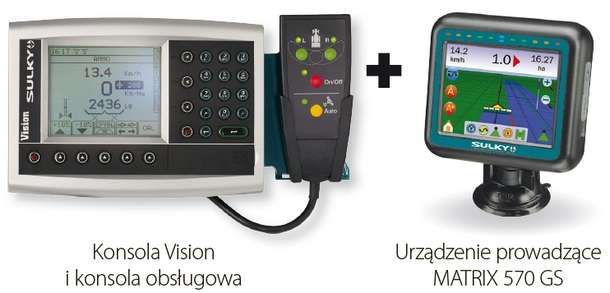 Konsola Sulky Vision-X i nawigacja MATRIX 570 GS