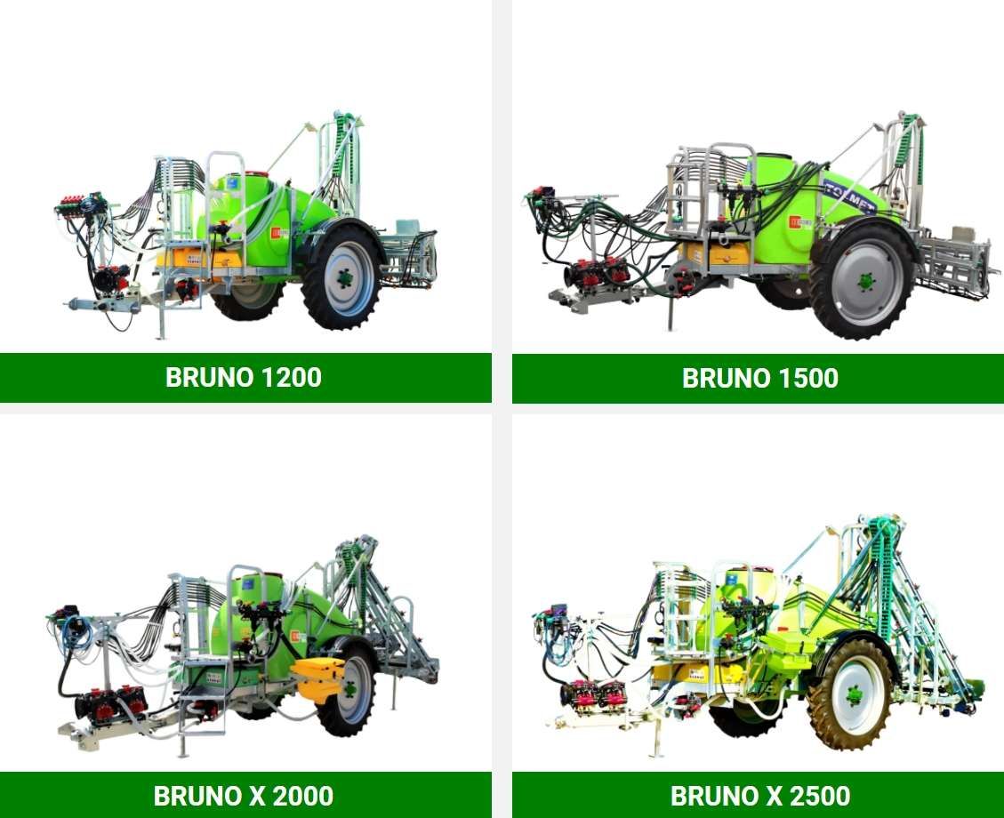 Opryskiwacze polowe zaczepiane Tolmet BRUNO 1200 do 2500 litrów