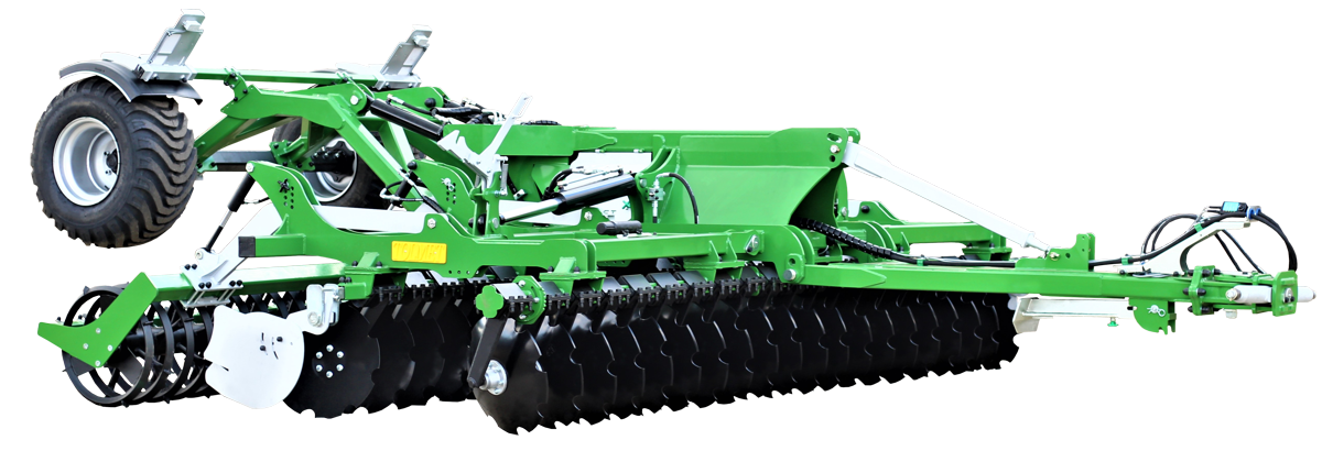 Brona talerzowa Tolmet MEGATRON z urządzeniem trakcyjnym