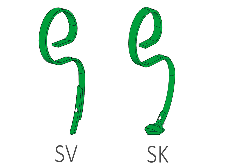 Zdjęcie przedstawiające możliwość wyboru zębów SV i SK w agregacie UNIA VIKING.
