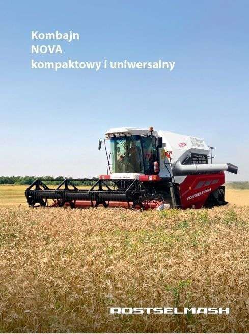 prospekt reklamowy kombajnu Rostselmash Nova 330 kompaktowy i uniwersalny