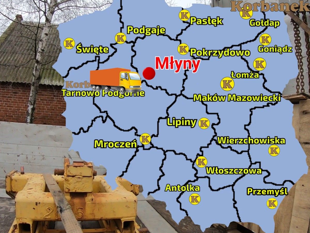 Mapka filii Korbanek