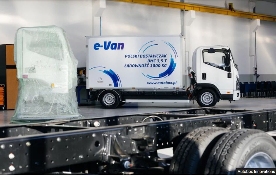 Polski e-van z chińska kabiną marki Foton.