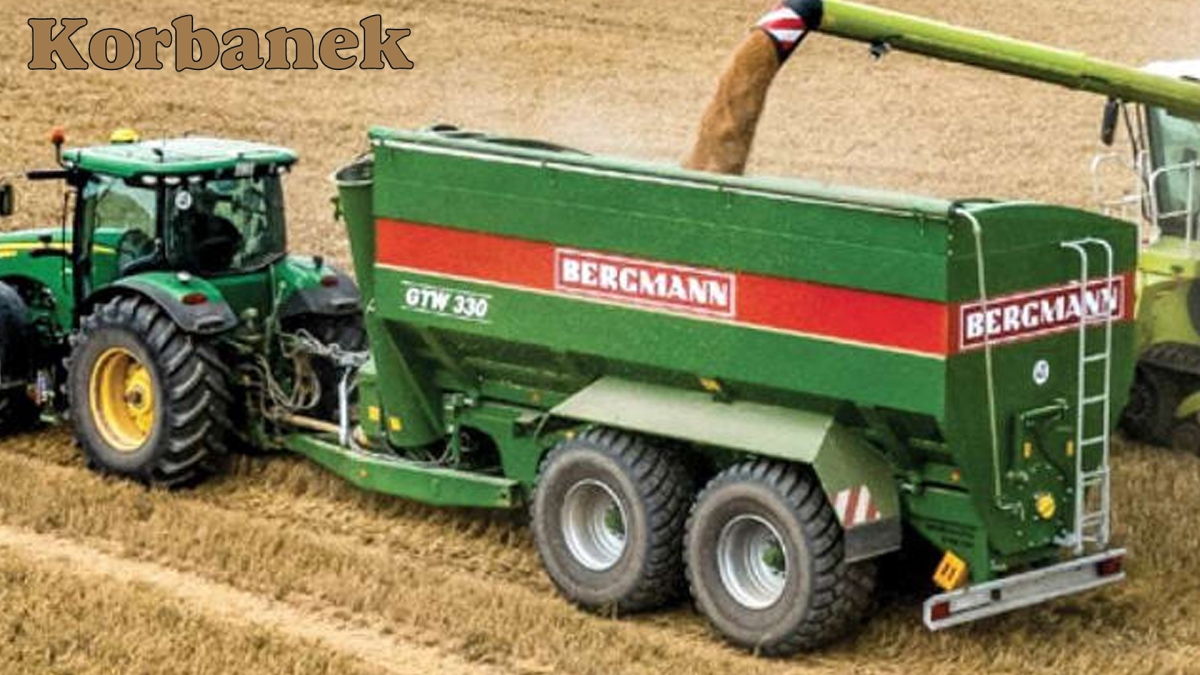 Zniwa przy wykorzystaniu przyczepy przełądowaczej Bergmann przebiegają znacznie szybciej