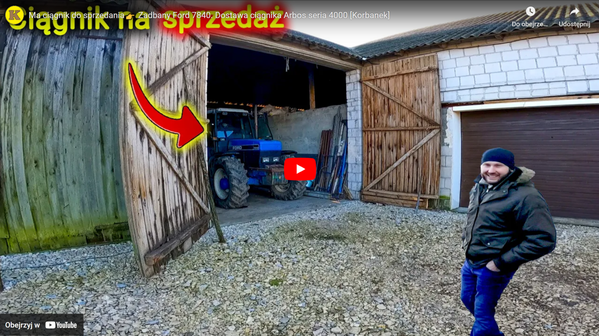 Rafał kupił nowy ciągnik