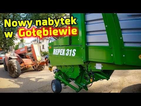 Embedded thumbnail for Piotr dostarcza przyczepę samozbierającą do Gołębiewa  3 maszyny nie dało na raz przywieść