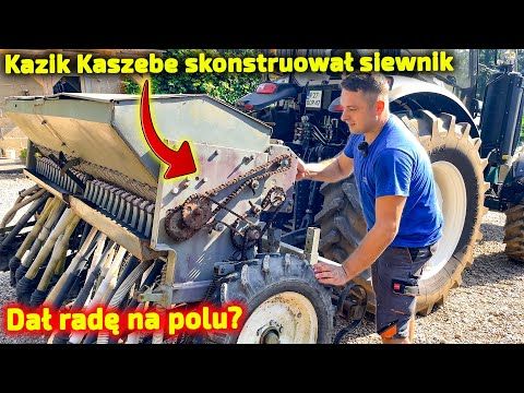 Embedded thumbnail for Pomysłowy Kazik KASZEBE sam skonstruował siewnik - PATENT, ciągnik Arbos 3075 i 4100 [Korbanek]