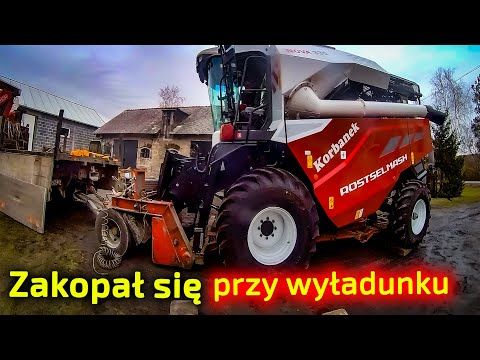 Embedded thumbnail for Zakopał się na podwórku podczas dostawy kombajnu NOVA 330 [Korbanek]